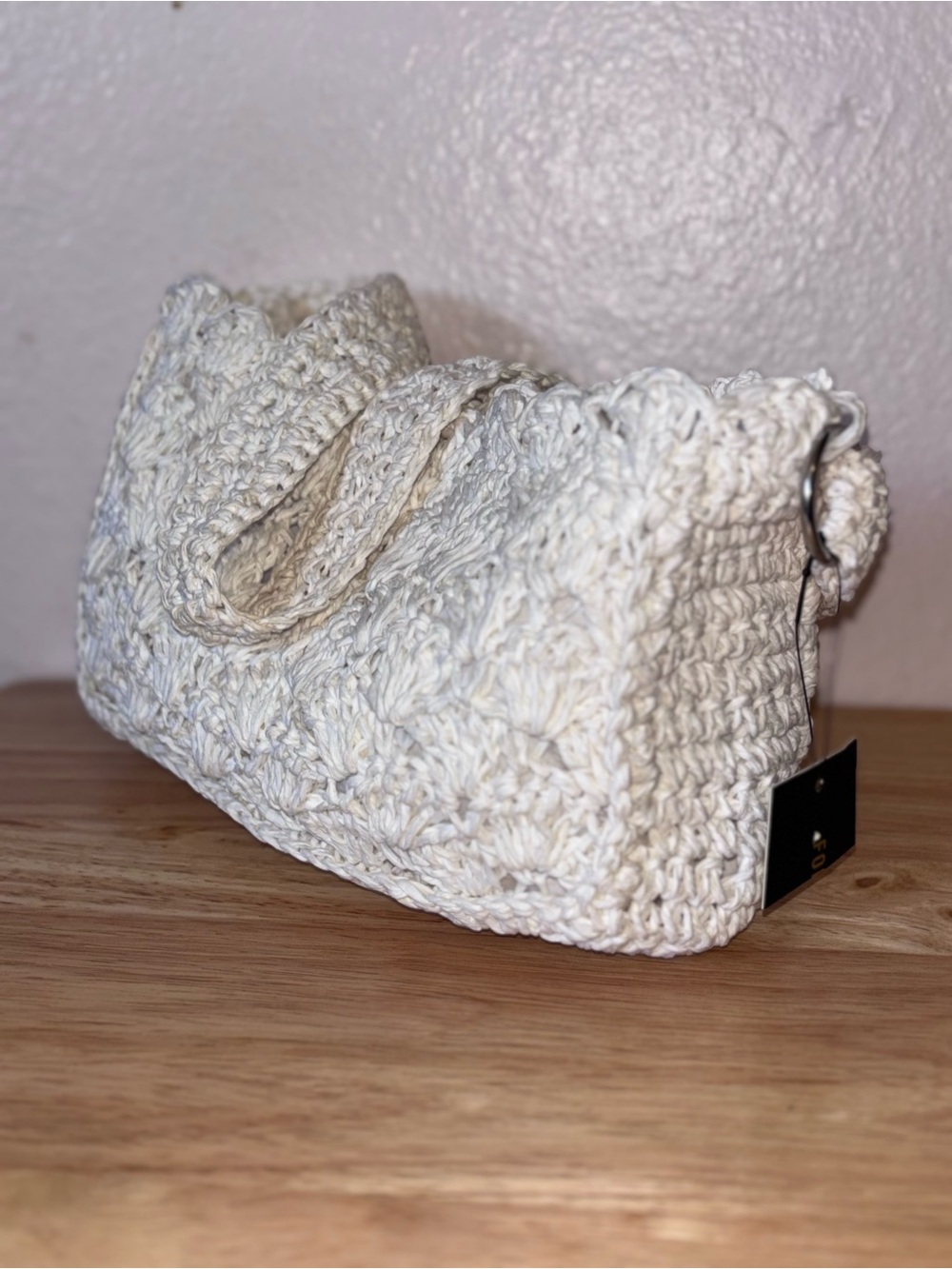 Forever 21 Woman’s Cute, White Crochet Purse, Satchel NWT - Picture 14 of 15